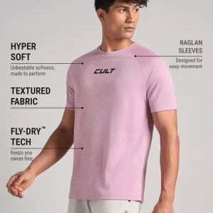 CULT Men's Lt. Purple Easy Move Tee