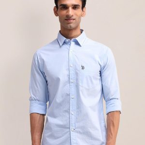 U.S. Polo Assn. Men Tailored Fit Pure Cotton Casual Shirt